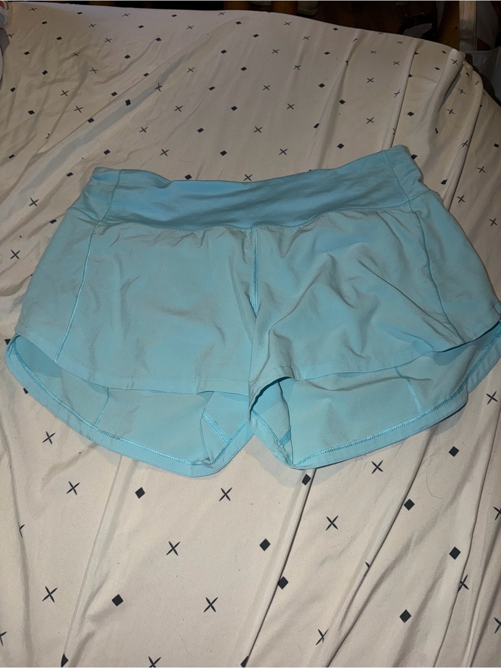 lululemon athletica Sky Blue Layered Run Shorts